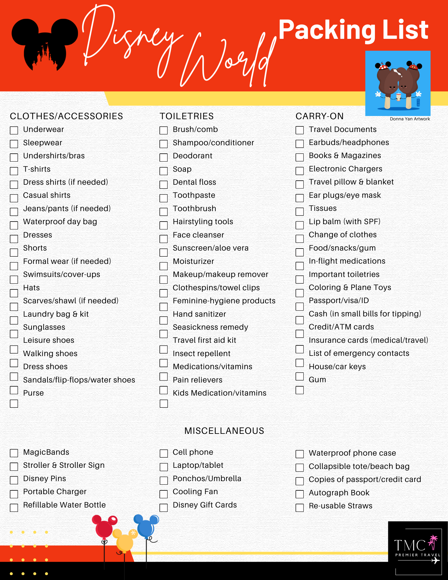 What to pack for Walt Disney World - TMC Premier Travel